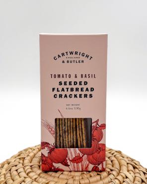 Tomat og basilikum brødsnacks