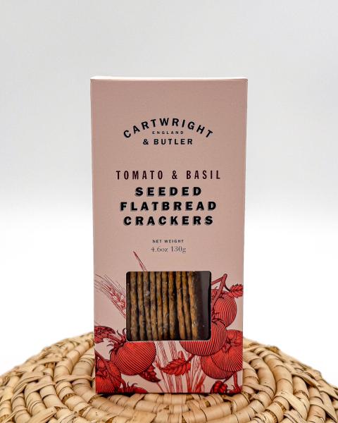 Tomat og basilikum brødsnacks